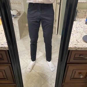 Black Lululemon Commission Pants Slim